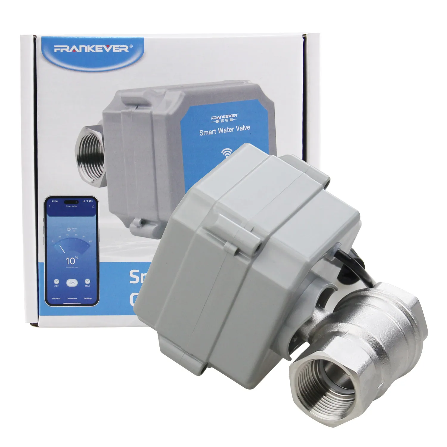 Tuya Wifi Intelligent Water Valve Open Rate 0% To 100% Garden Smart Life Faucet Automation Controller Voice Control Irrigation