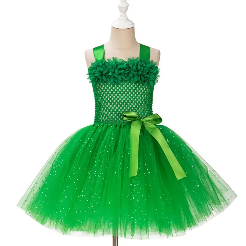Vestido de hada de mariposa púrpura para niñas, tutús de tul con purpurina para bebé, vestido de flores con ala y lazo para el pelo, disfraz de fiesta para niños, vestidos de lentejuelas