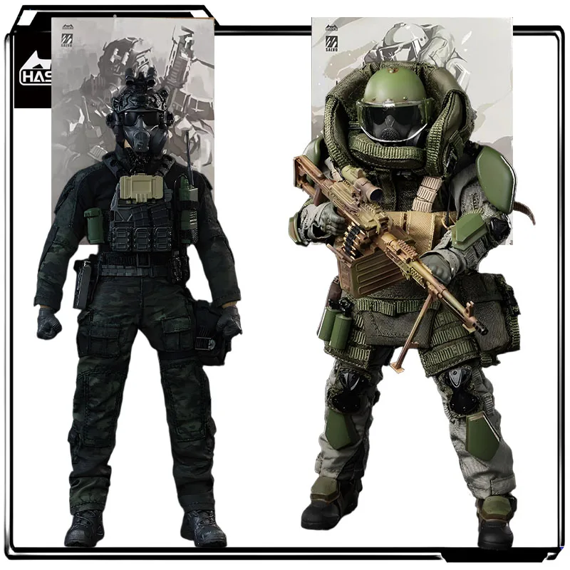

HASUKI Original SALVO SA-01&SA-02 Black Ops 1/12 Anime Action Figures Toys for Boys Christmas Gift Collectible Model Ornaments