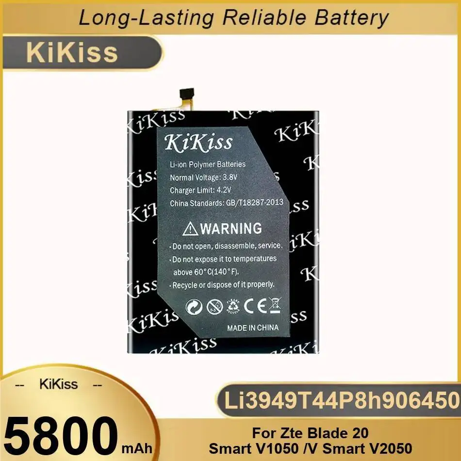 For Zte Blade 20 Smart V1050 V V2050 Mobile Phone Battery 5800Mah Fast Charging Long-Lasting Li3949t44p8h906450