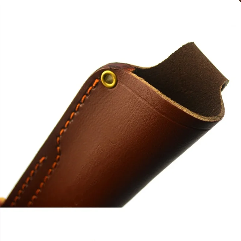 Custom Genuine Leather  Scabbard Storage Folding Knife Protective Case for  Ray Mears Bushcraft Knife