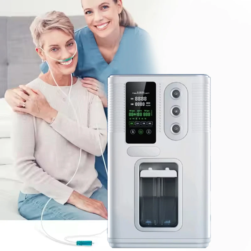 Medical Grade Oxygen Hydrogen Inhalation Machine ho mixed 1800ML 3000ML SPE PEM Technology HHO Brown Gas Hydrogen Inhaler