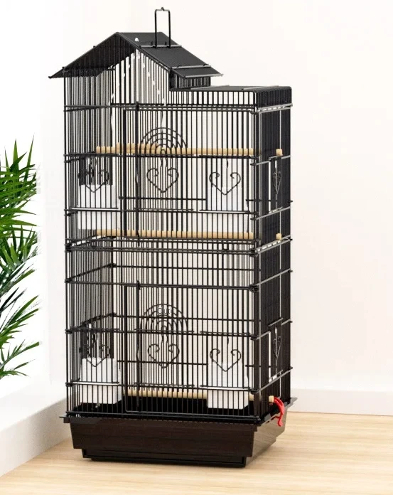 Parrot cage, tiger skin, xuanfeng peony, live birdcage, breeding small bird, extra large