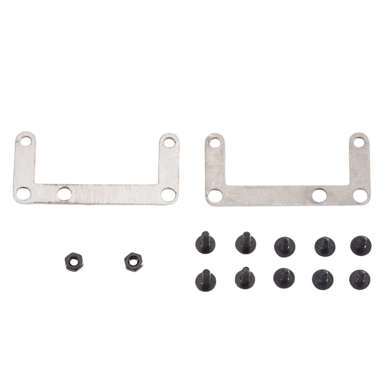 DT23 Metal Gearbox Heightening Bracket 15mm for MN D90 D99S for WPL C24 B24 1/16 RC Car Upgrade Parts Silver