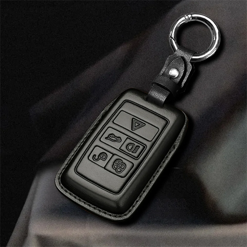 Car Key Case Holder Keychain For Land Rover Range Rover Discovery 5 Sport 2018 2019 For Jaguar XEL E-PACE 2019 Accessories