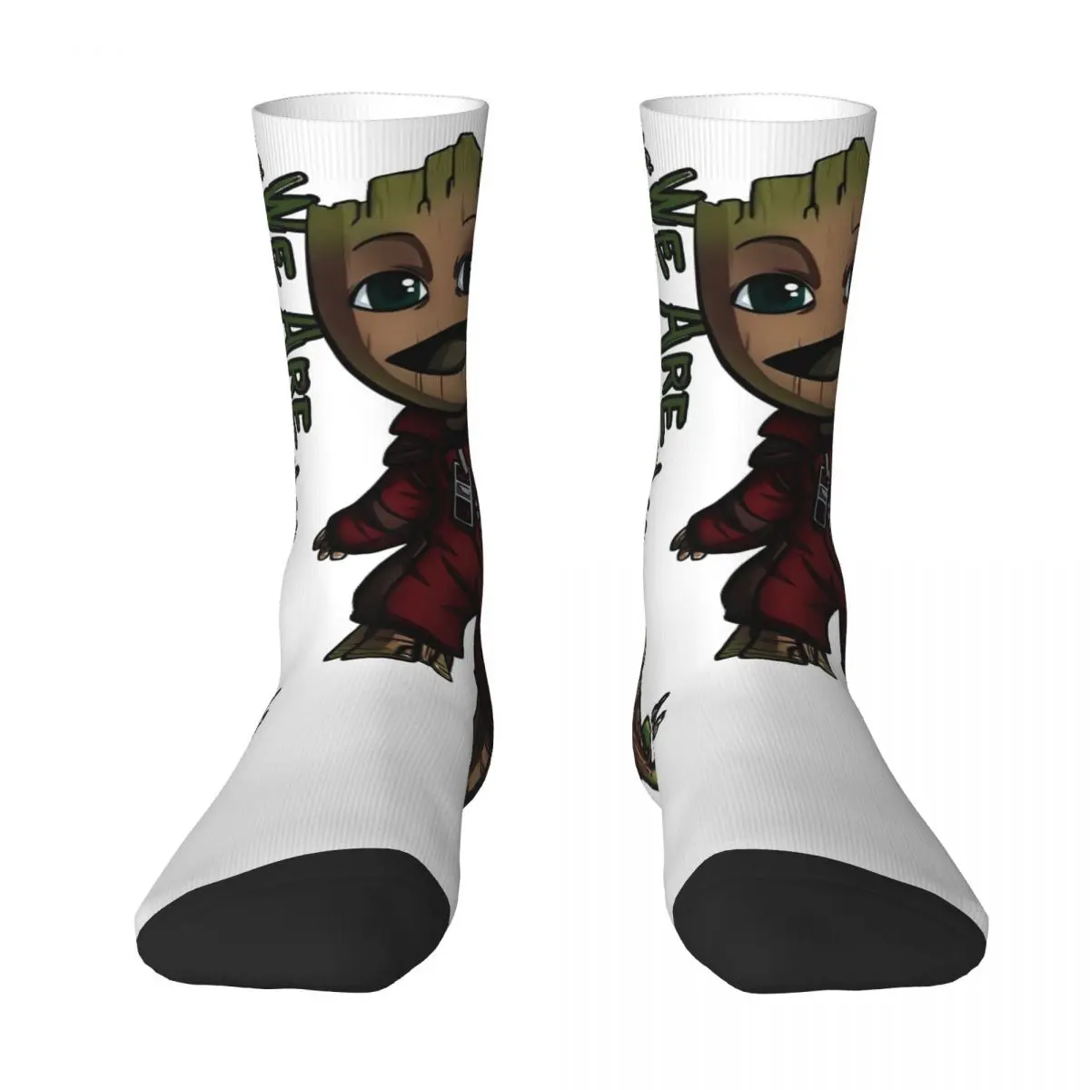 Fashion Guardians Of The Galaxy Groot Stockings Graphic Leisure Socks Winter Non-Slip Socks Adults Men Cycling Breathable Socks