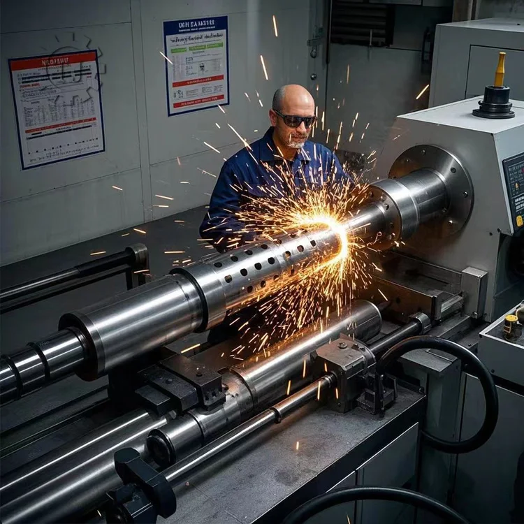 TLF Tianji Eixo de ar pneumático de braço de aço de 2 polegadas para máquina de laminação Componentes de núcleo de fricção de eixo de rolo