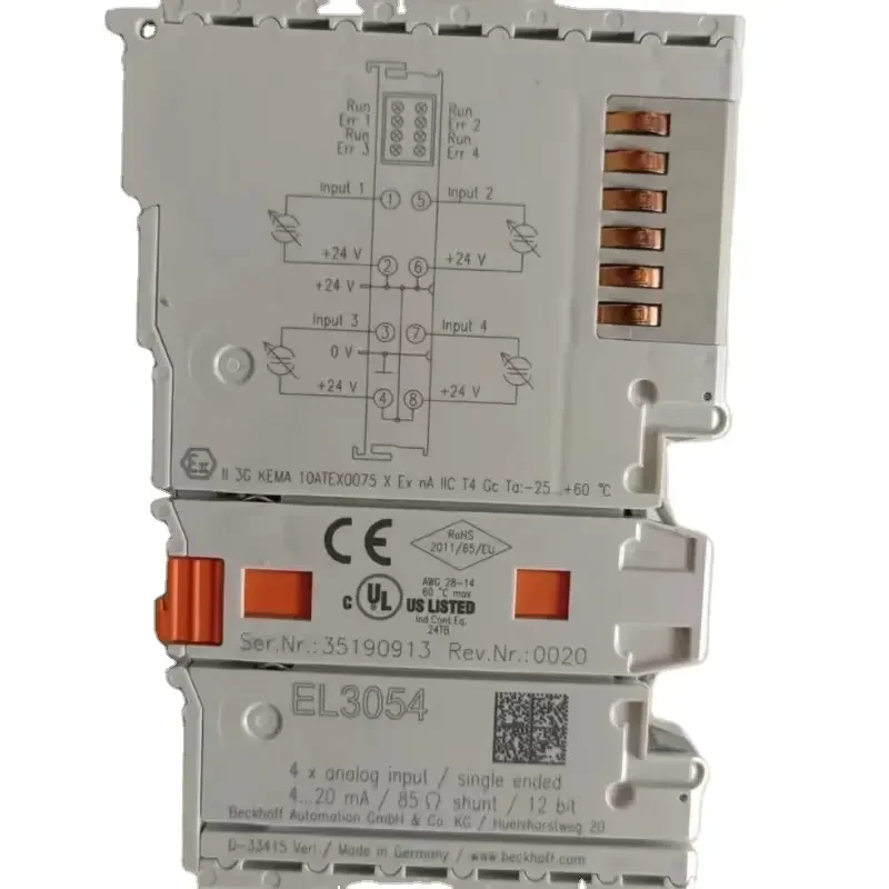 Для EL3061 EL4102 EL4002 EL3202 EL3122 EL3062 EL3204 оригинальный ПЛК BECKHOFF главная станция модуль связи
