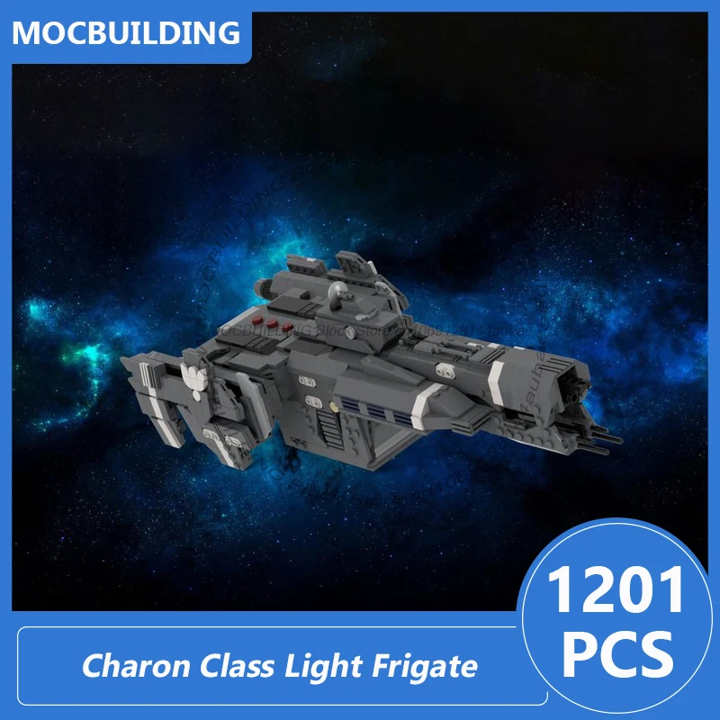 

Charon Class Light Frigate-UNSC Aegis Fate масштаб 1:1440 Moc строительные блоки Diy сборка кирпичей космическая модель игрушки подарки 1201 шт.