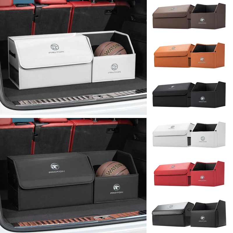 

Car Trunk Organizer Box Tools Storage Case Stowing Tidying For Proton X50 V6 X70 X50 L3 L5 Exora Iriz R3 Wira Saga Satria Magma