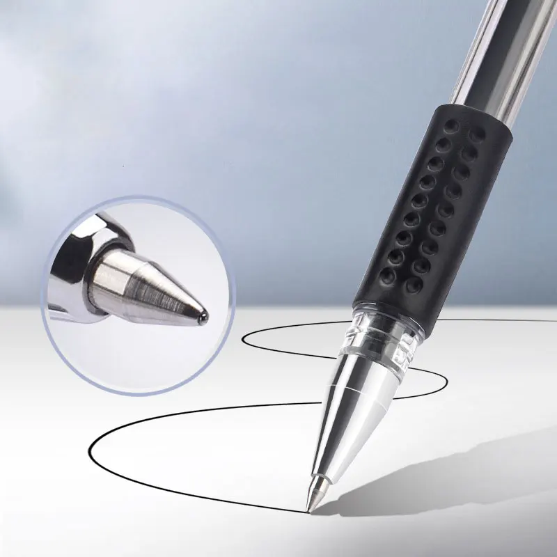 

12pcs Gel Pens Signature Pens 0.5mm Pen Black/Red Bullet-tipped Smooth Learning Supplies Exam Student Office Supplies Stationery