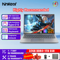 Ninkear N16 PRO Laptop 13th Gen Intel i7-13620H 16-inch 2.5K IPS 165Hz 32GB DDR4+1TB SSD Full-featured Type-C Face Unlock WiFi6