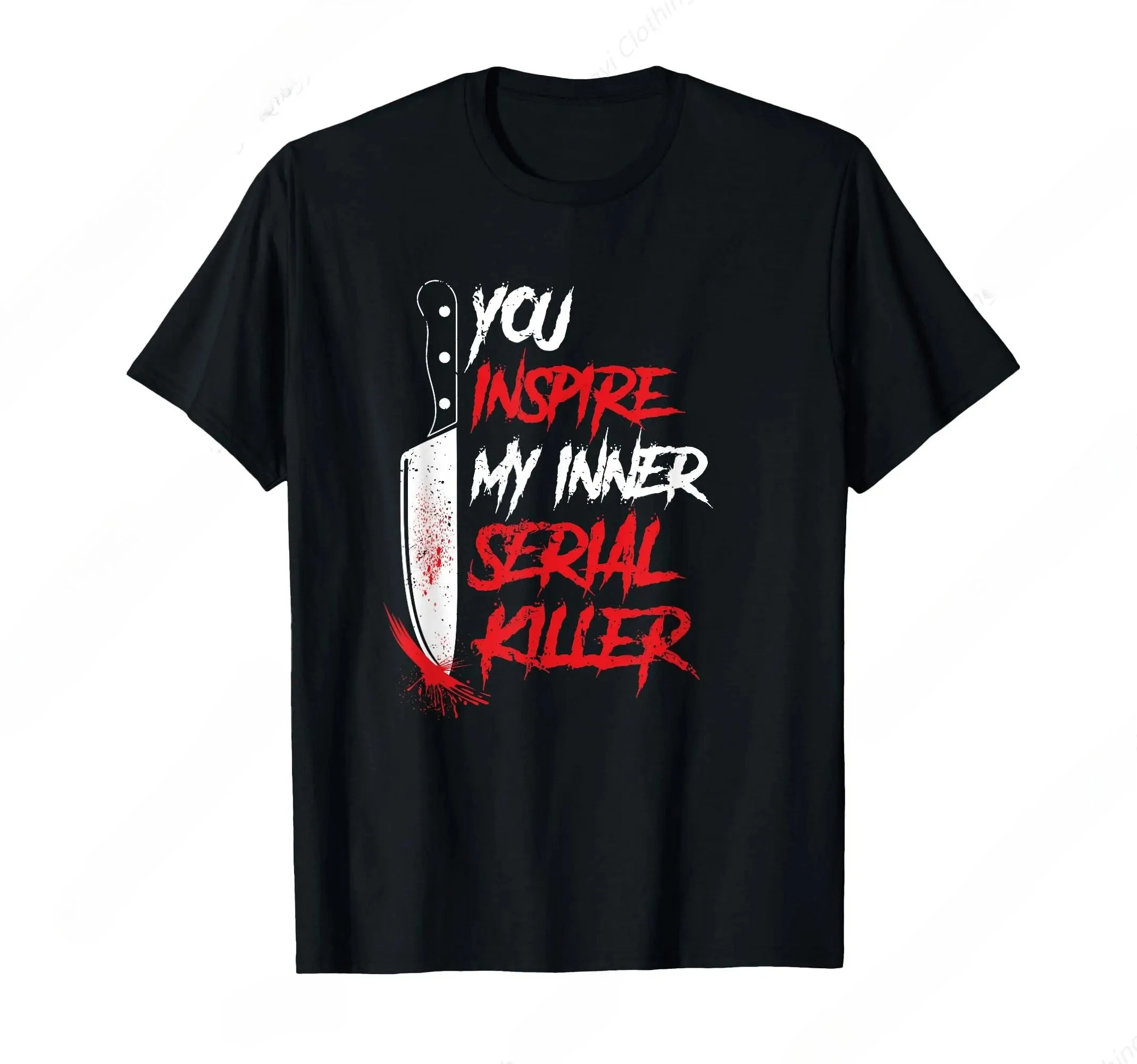 Funny Inspire My Inner Serial Killer Ironic T-shirt Graphic T Shirts Women Clothing Vintage Summer Streetwear Fashion  Harajuku