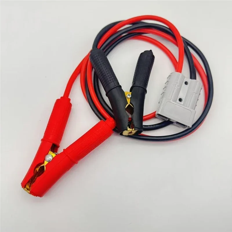 A27F-Battery Alligator Clip 10AWG, for Anderson Connector 50a, 600V Cable Towing Quick Winch Connect Plug