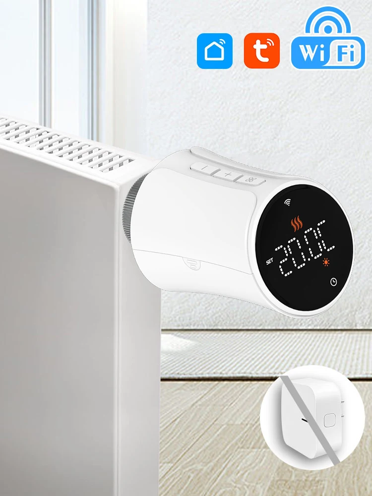 Tuya WiFi Radiator Thermostat Valve Smart Home Heating TRV APP Remote Thermoregulator Voice Control Alexa Google Home Alice