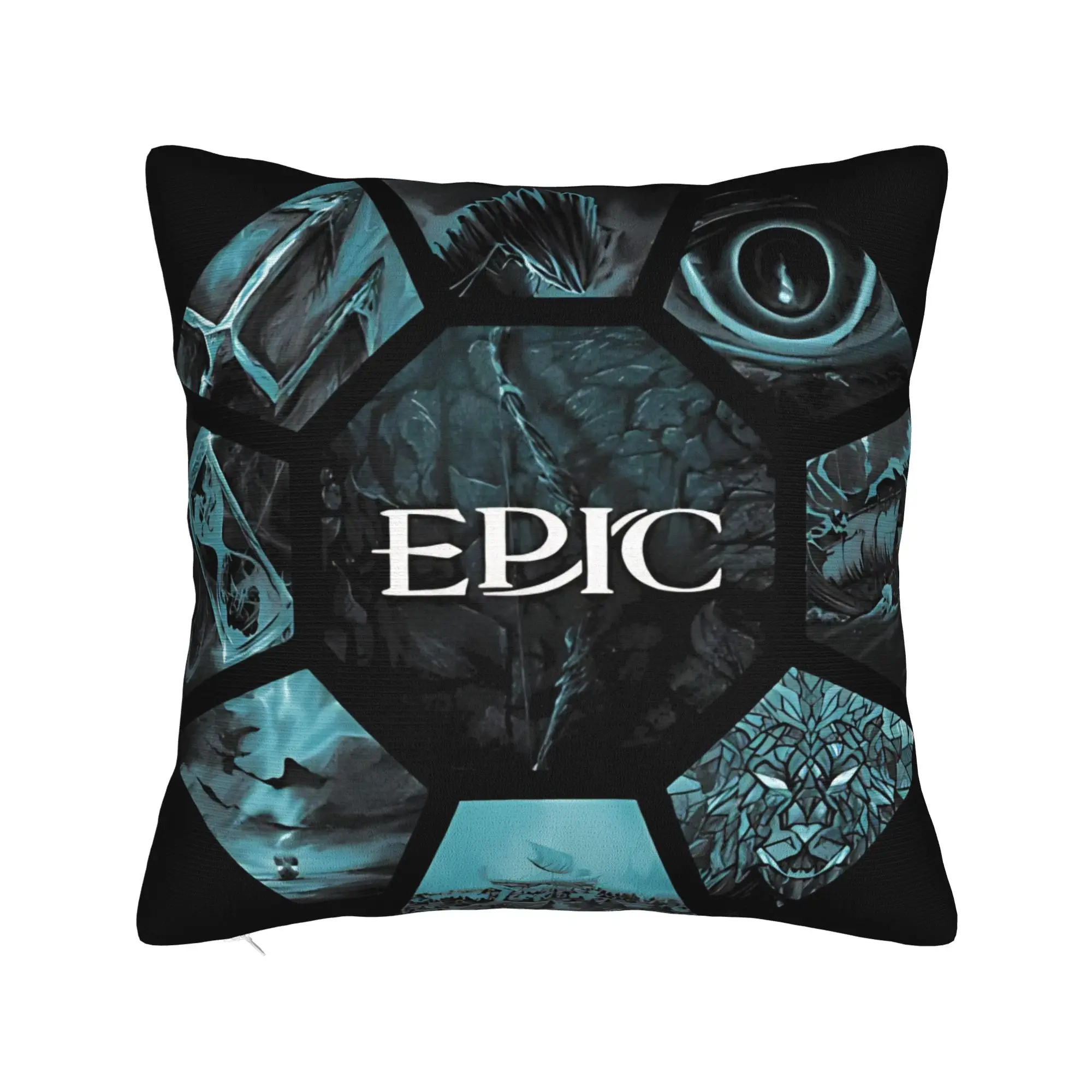 E-Epic The Musical Pillow Cover Music Drama Vintage Pillow Case For Living Room Chair Graphic Cushion Cover Birthday Present