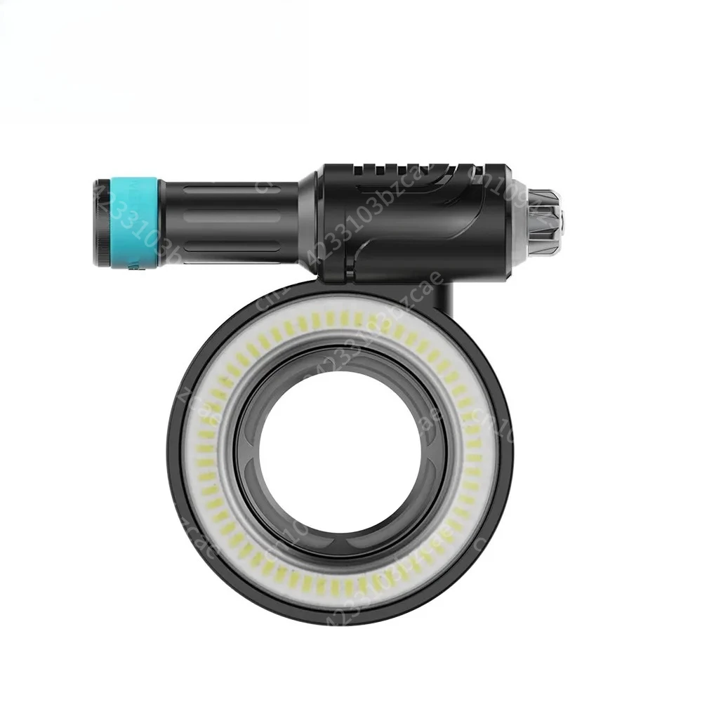 

WEEFINE WF108 Ring Light 1500 Dive Video Light With strobe mode (M52 Thread) Underwater Camera Light Dive Flashlight