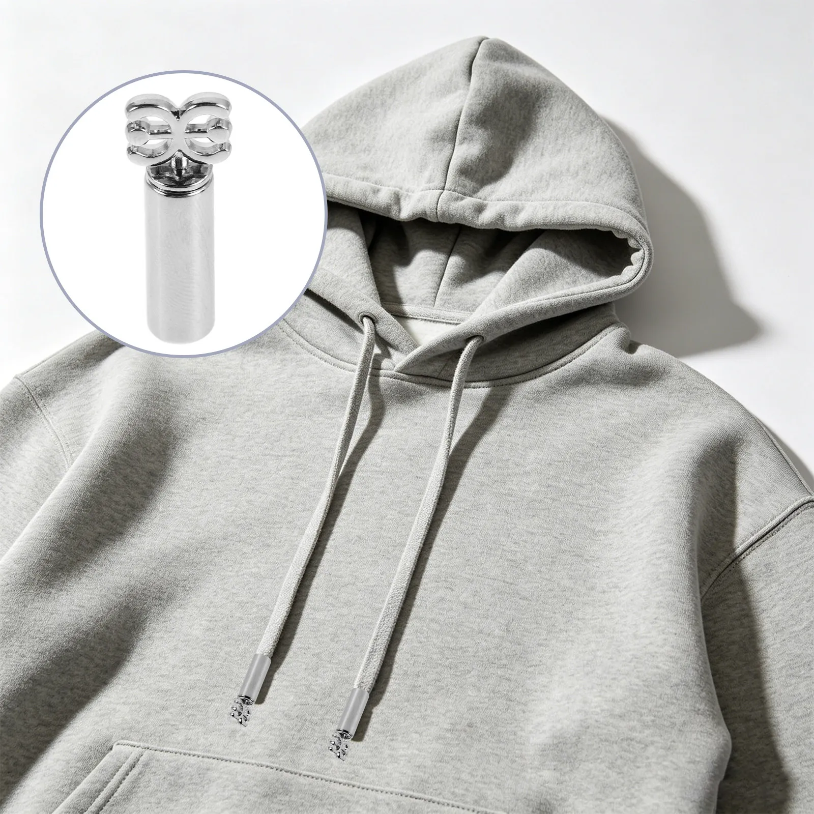 10Pcs Metal Cord End Caps Drawstring Locks Adjustable Clamp Cord End Buckle for Hoodies Sweatpants Parka Drawstring Tips Sewing