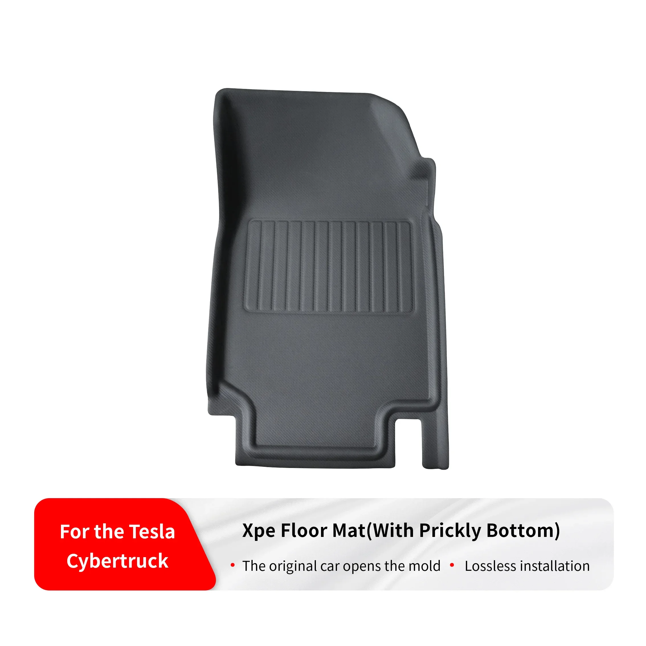 passenger cabin floor mat with burr bottom anti slip design Suitable for Tesla Cyber Pickup Xpe passenger seat mat,