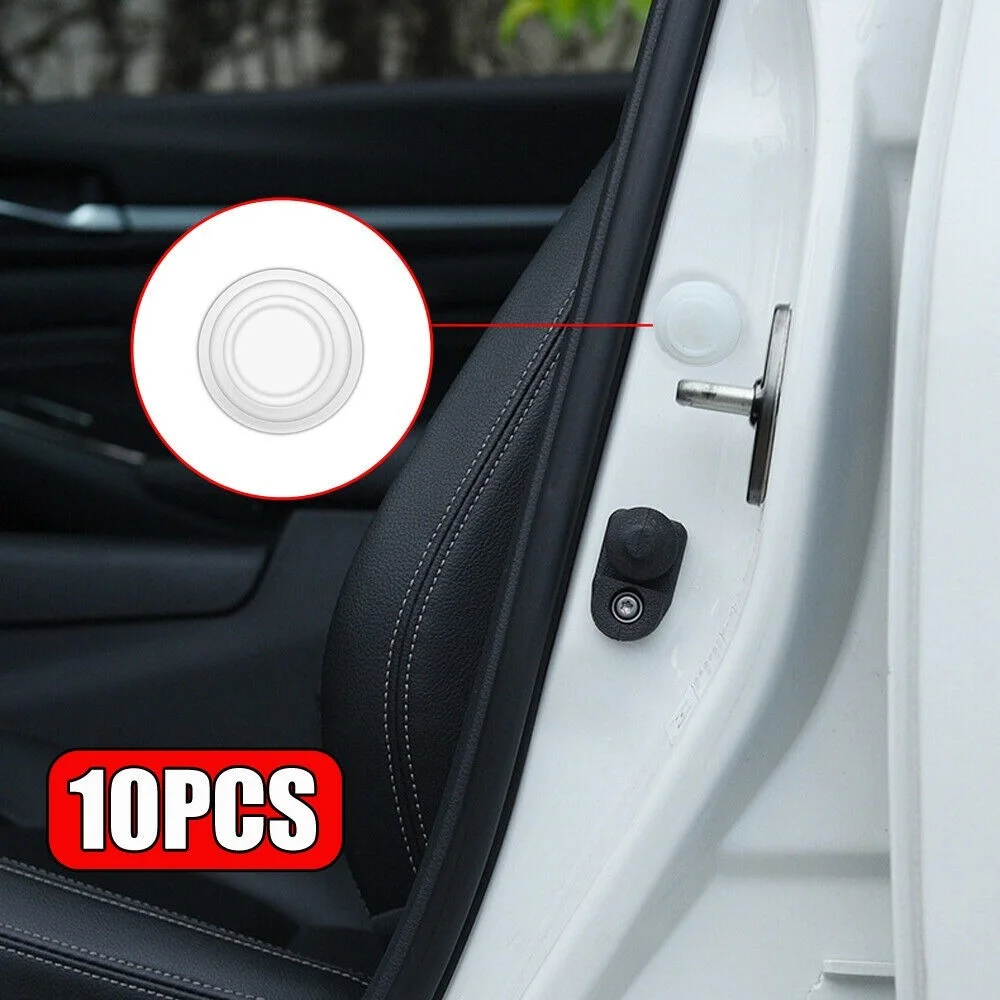 10Pcs Car Door Shock Absorber Gasket Sticker For Car Trunk Sound Insulation Pad Universal Shockproof Thickening Buffer Cushion