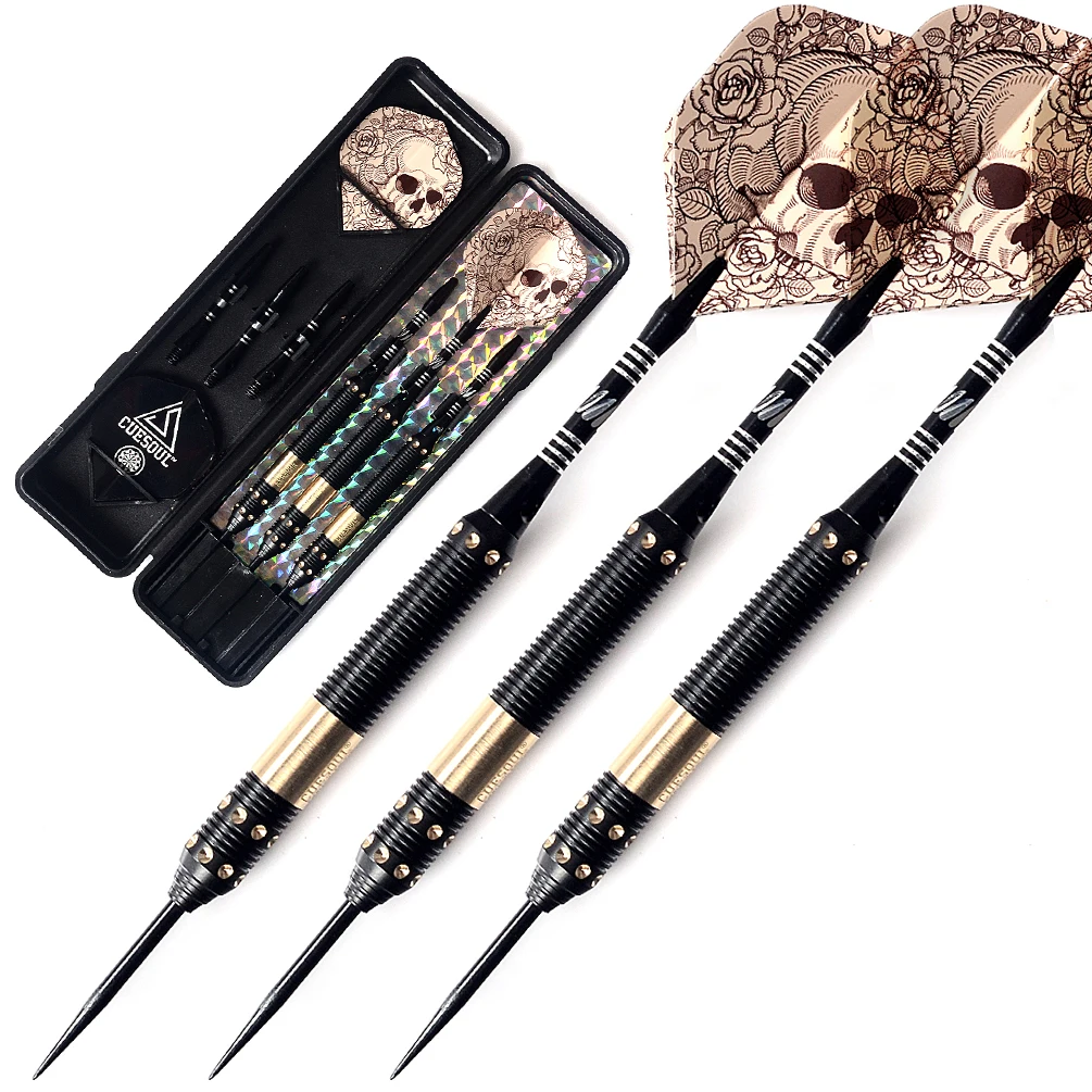 CUESOUL 21 Grams Lightweight Female Steel Tip Darts with Slim Case