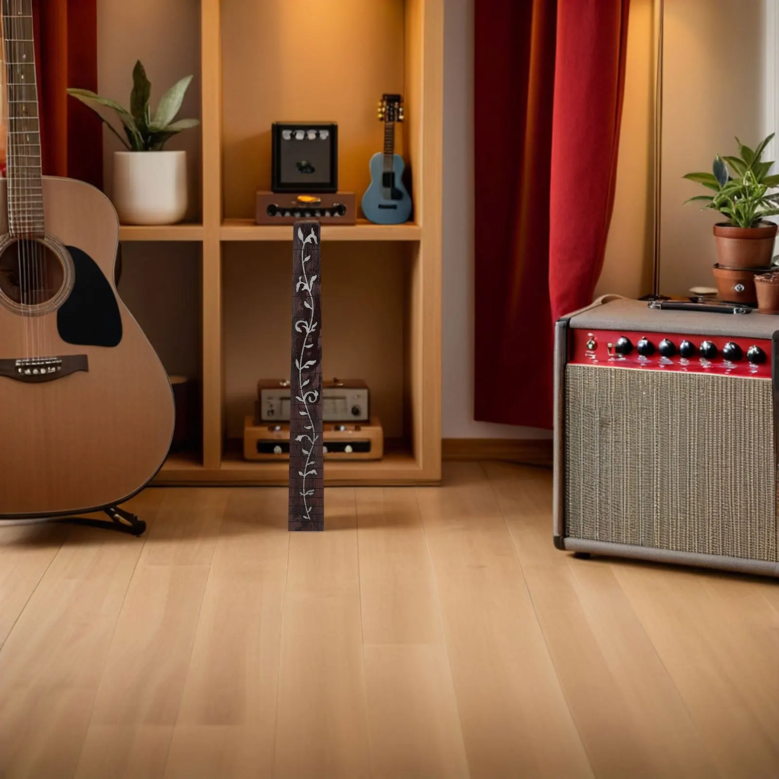 

Acoustic Guitar Fingerboard Wood 41 Inch 20 Frets Large Size Warm Rich Tone for Folk Guitar Accessories Professional Use