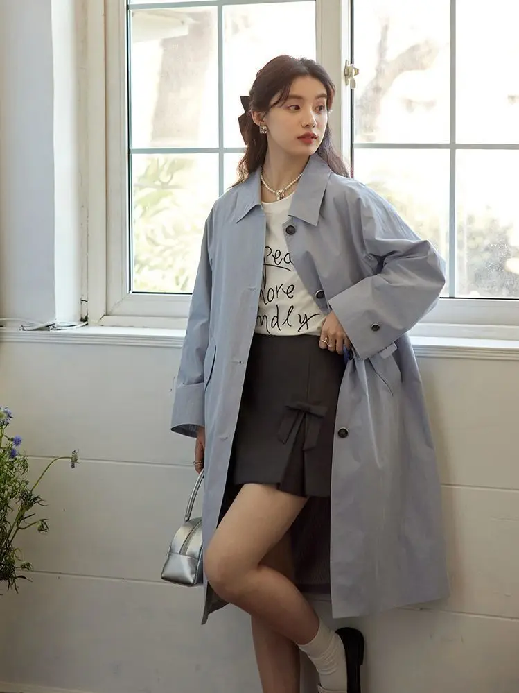 Trench-Coat ample et décontracté pour femmes, nouvelle collection printemps et été