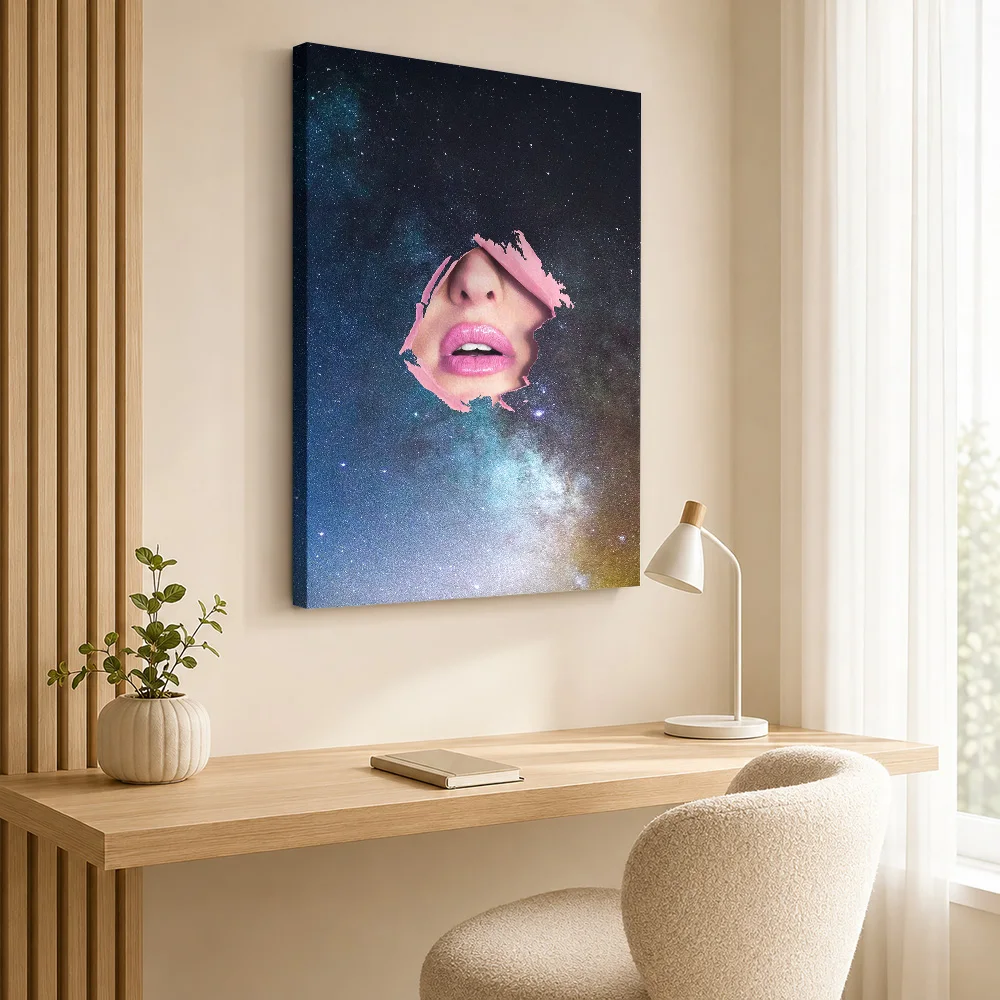 Galaxy Burst Canvas Painting Poster Personalized Modern Aesthetic Wall Art for Dining Room Home Decoration Gift for Collectors
