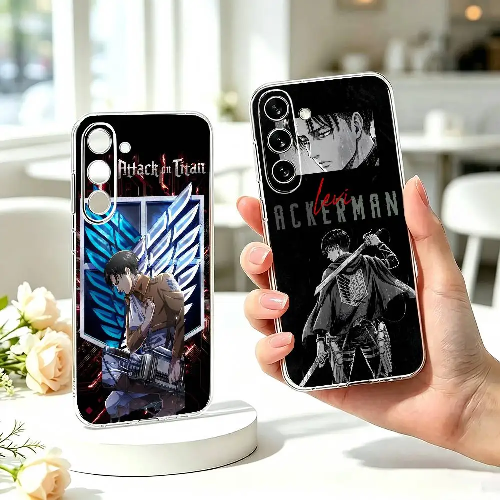 Levi Ackerman A-Attack on Titan  Phone Case Transparent Silicone Soft For SamsungA10,12,20,21S,30,31,40,50,51,52,70,71