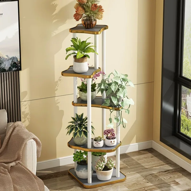 Vertical Flower Plant Stand Display Balcony Outdoor Kawaii Plant Stand Shelf White Estante Para Plantas Outside Furniture