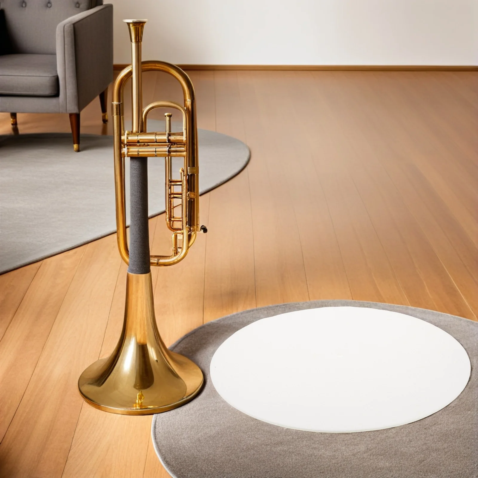 

4Pcs Turntable Slipmat White Felt Antistatic Vibration-Reducing Vinyl Record Player Mat 12 Inch Record Platter Pad