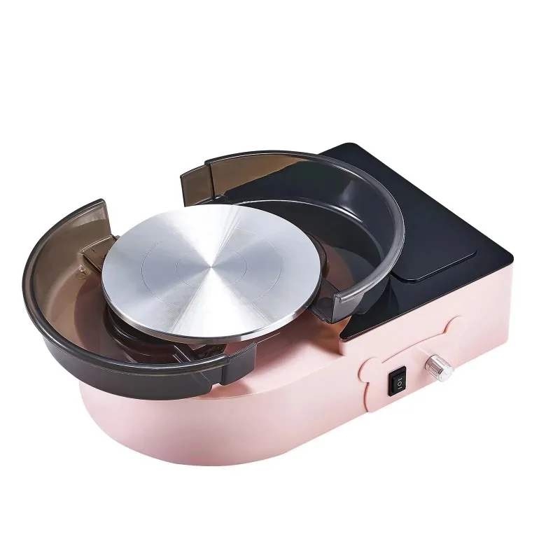 15cm Electric Clay Wheel Mini Pottery Wheel, 6 Inch Turntable, Forward and Reverse Rotation, Adjustable Speed for Home DIY