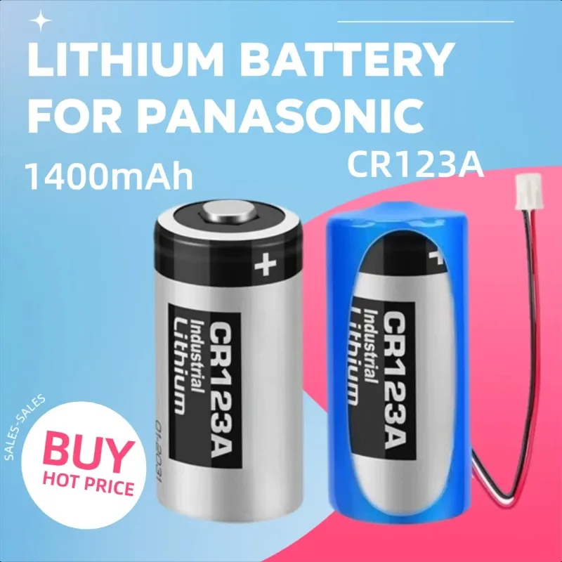 

3V 1400mAh for Panasonic CR123A Camera Lithium Battery CR17345