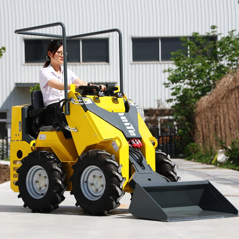 Imagem -03 - Mini Skid Steer Track Loader Skid Steer Loaders com Balde Barato Fabricante Barato 500kg para Venda