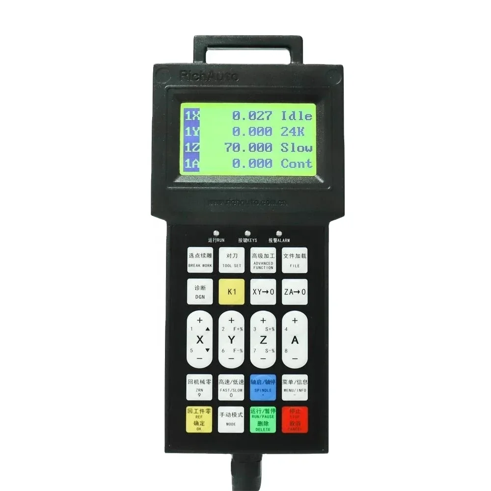 

100 tools change disk tool magazine 5 axes ATC controller for servo driver cnc machling F747 handset DSP