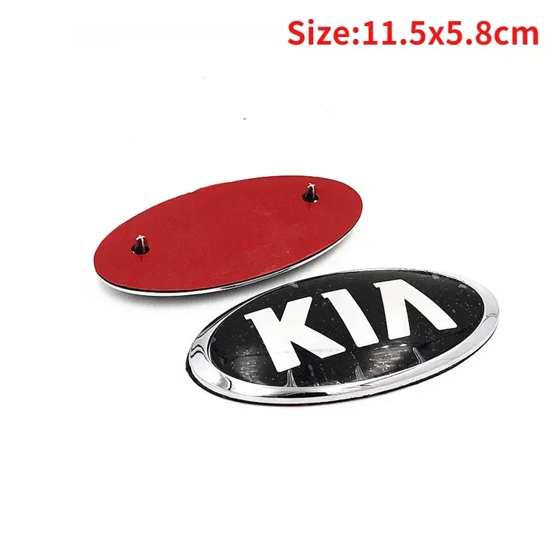 Car Front Grille Logo for KIA K2 K3 KX3 K4 K5 Cerato Forte Carnival Stinger Optima Ceed Senda Sorento Rear Trunk Emblem Stickers