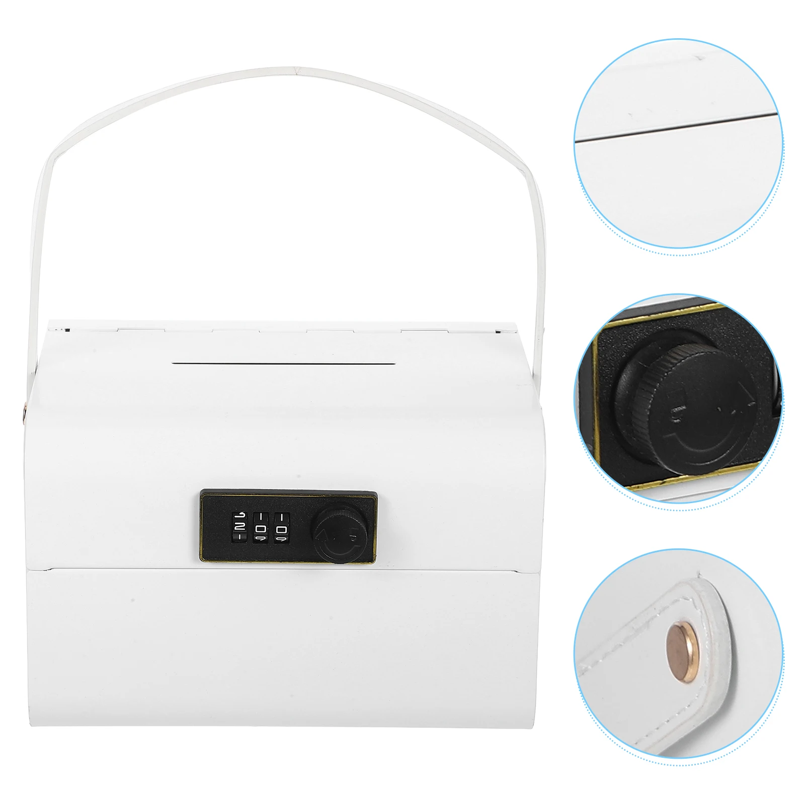 

Metal Money Coin Savings Jar With Combination Lock Iron Storage Big Capacity Saving Container For Adults Coin