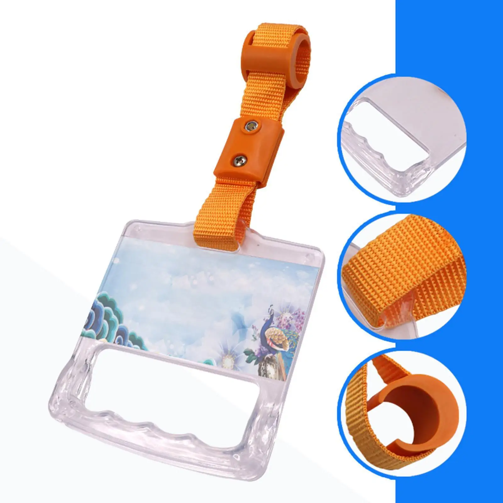 Transparent Bus Grab Handle Ring Heavy Duty PC Hand Strap Non Slip Assist Grip for Cars Trains Subways Buses