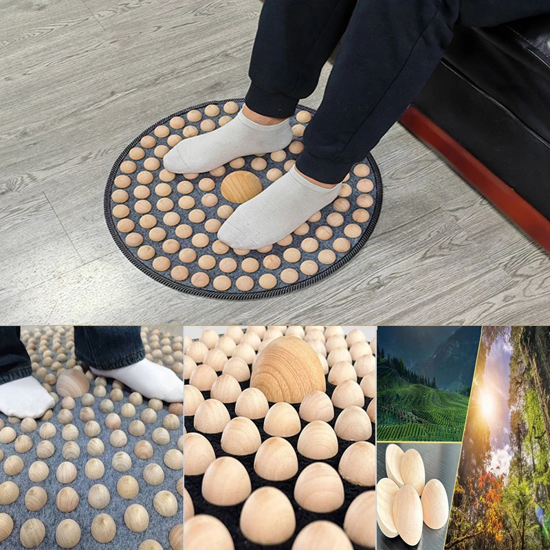 

Массажер для ног, деревянный массажный коврик для ног, точечный массаж, расслабляющий массажный коврик, триггер, беговая доска для акупрессуры, массажный коврик для акупунктурных точек ног