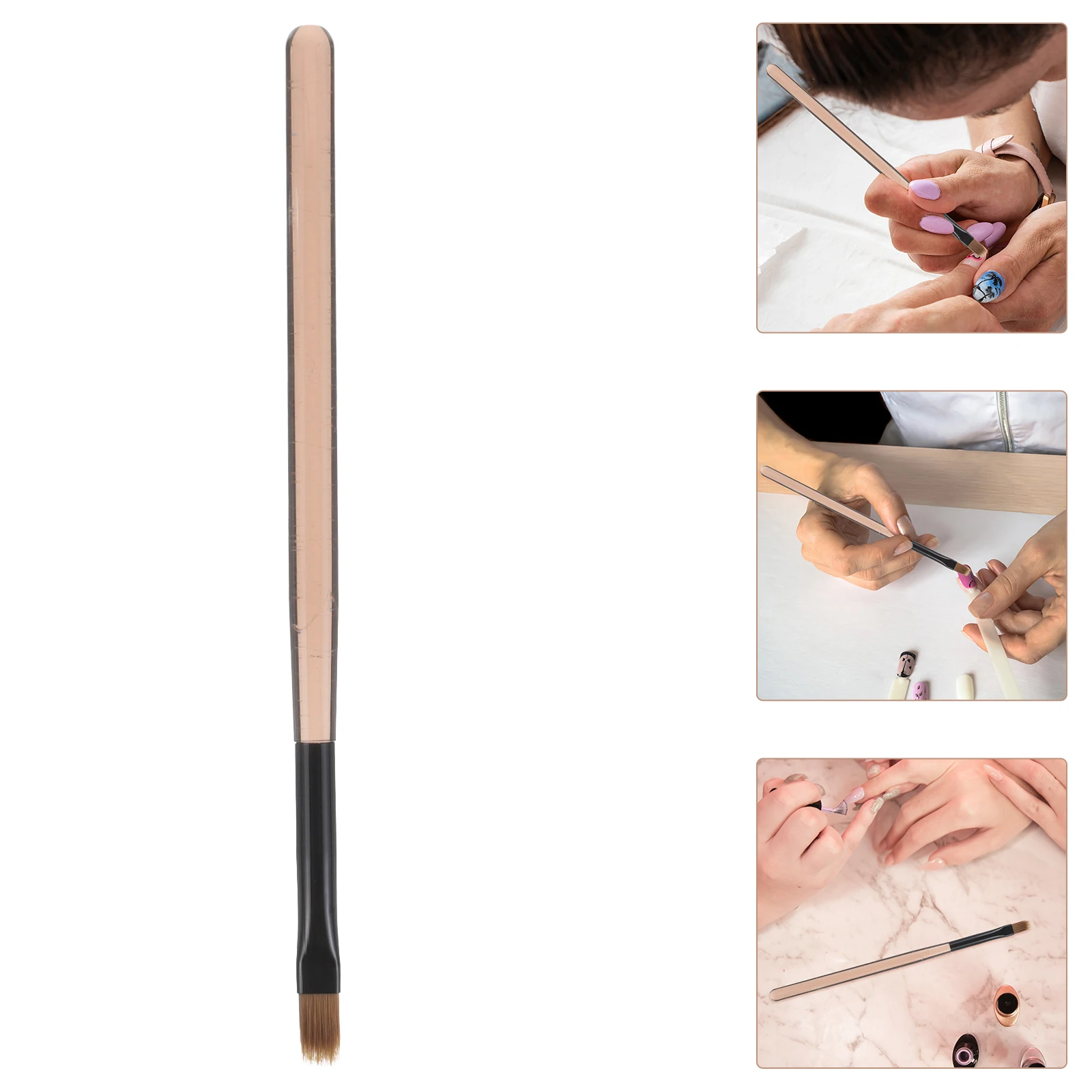 

2pcs Blooming Pens Gradient Manicure Brushes Dense Bristles Smooth Blending Salon Home Accessories Professional Diy Hand Care