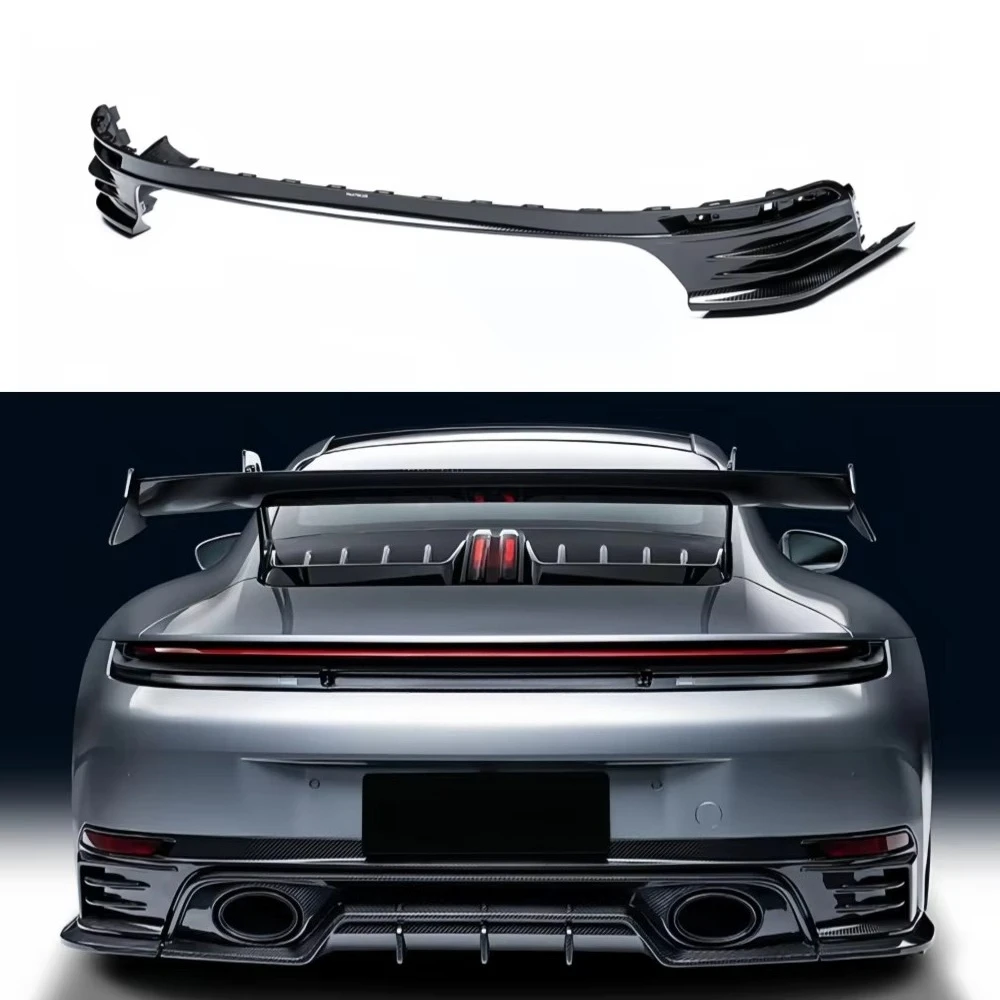 Hot Selling PK Style Dry Carbon Fiber Rear Diffuser Upper Body Kit Suitable for Porsche 992.2