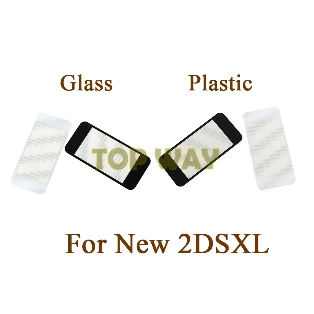 10PCS Glass Mirror Replacement Plastic Top Upper Screen Protector Front LCD Cover Lens For New 2DS XL LL 2DSLL 2DSXL