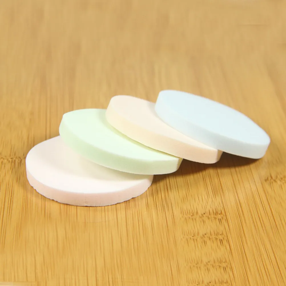 4Packs Gentle Facial Sponge for Sensitive Puff Makeup Applicator for Foundation Liquid Cream Pressed Loose Powder