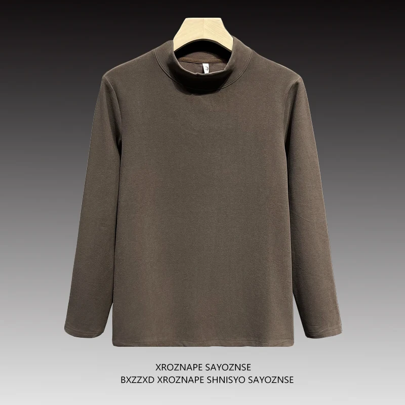 

Мужская термофутболка с длинным рукавом, свободного кроя, из спортивной ткани, утепленная, для осени и зимы