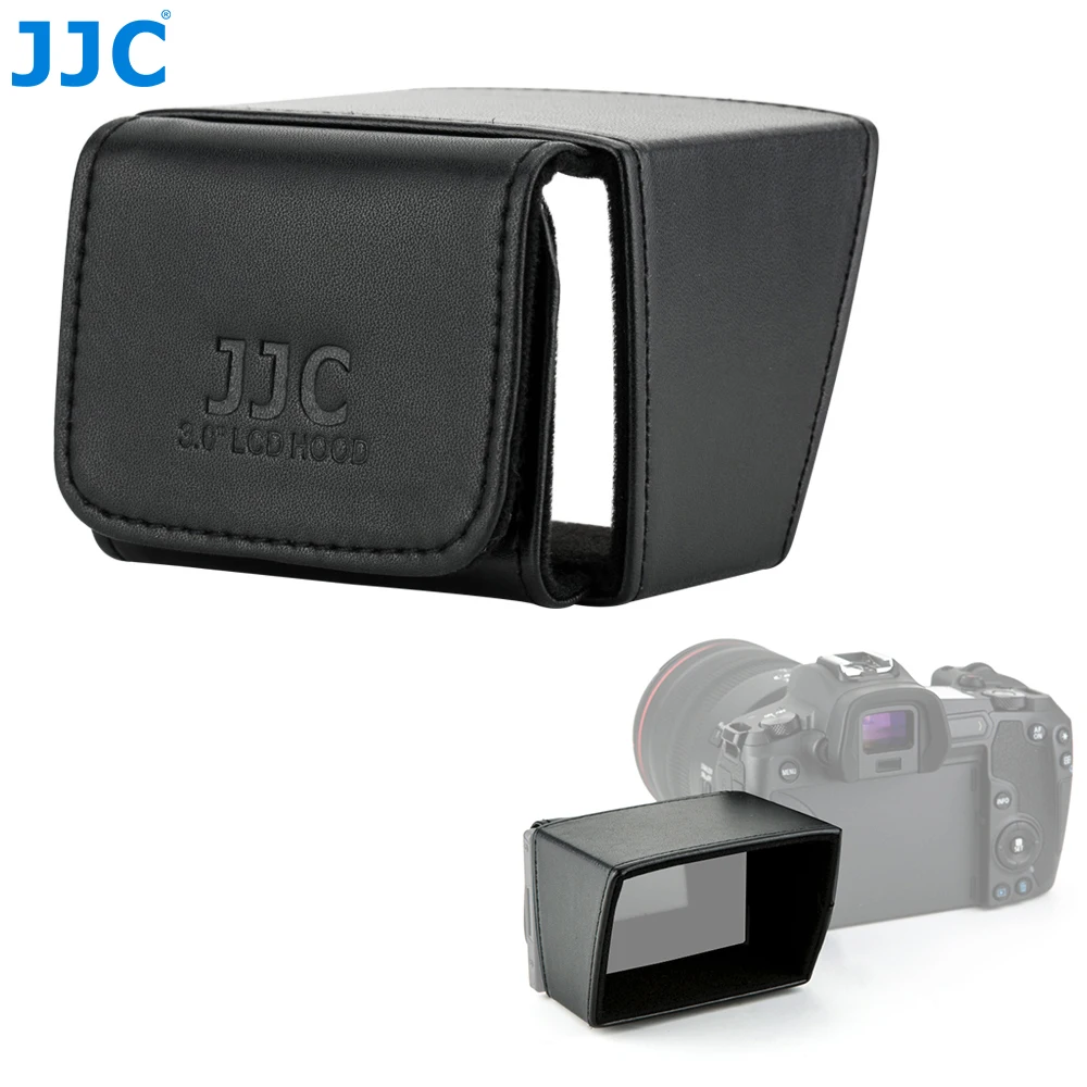 JJC 3 인치 카메라 LCD 후드, 70x50mm 캠코더 스크린, 썬 후드 햇빛가리개, 소니 ZV-1 ZV-E1 A7CR 캐논 EOS M50 800D 후지필름 X-H2