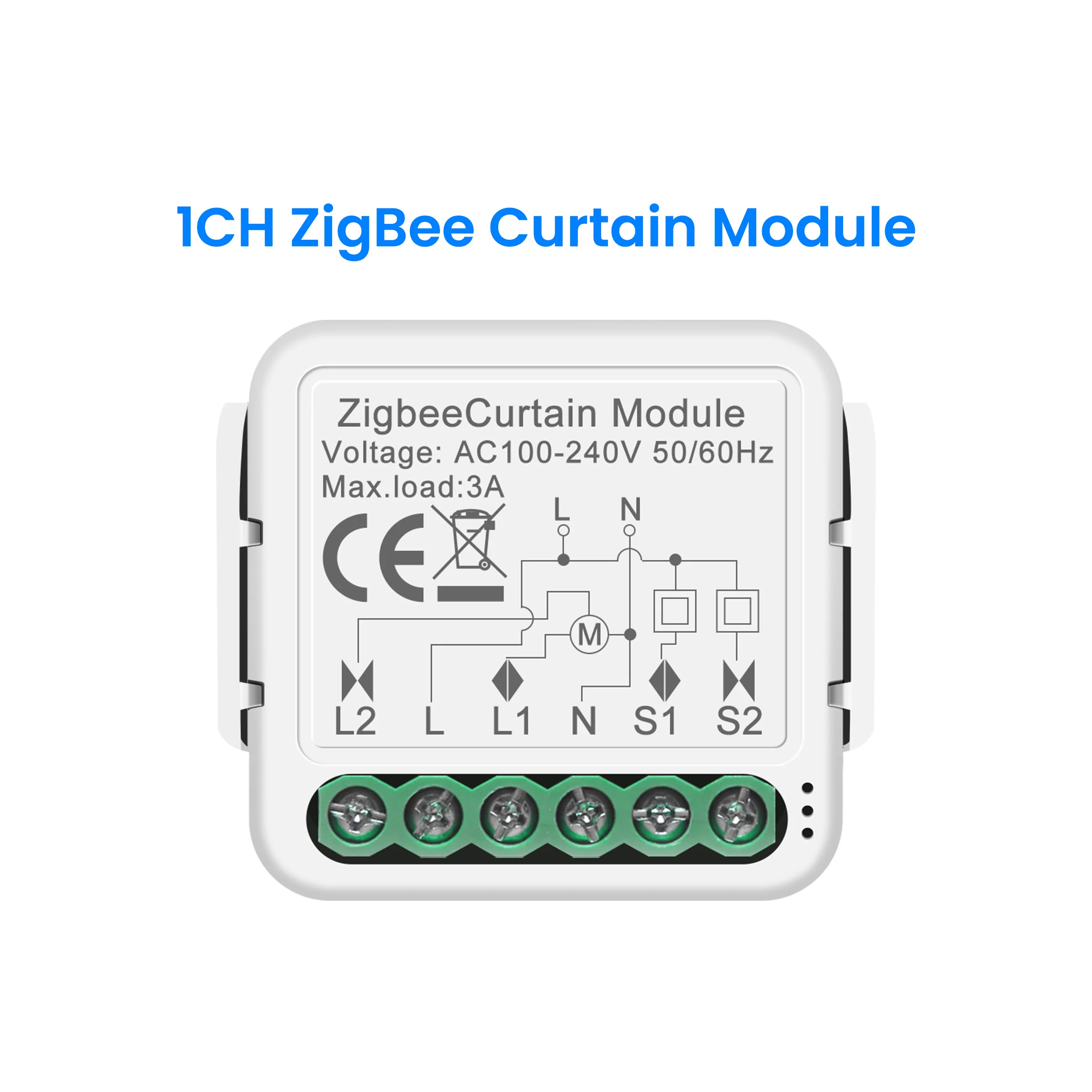 GIRIER Tuya Smart ZigBee/Wi-Fi RF433 Gordijn Schakelaar Module voor Elektrische Rolluik Blind Motor 1/2CH Werkt Alexa Hey Google