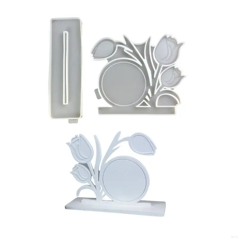 

Flower Picture Frame Silicone Mold for Crafting Unique Desktop Decorations 964A