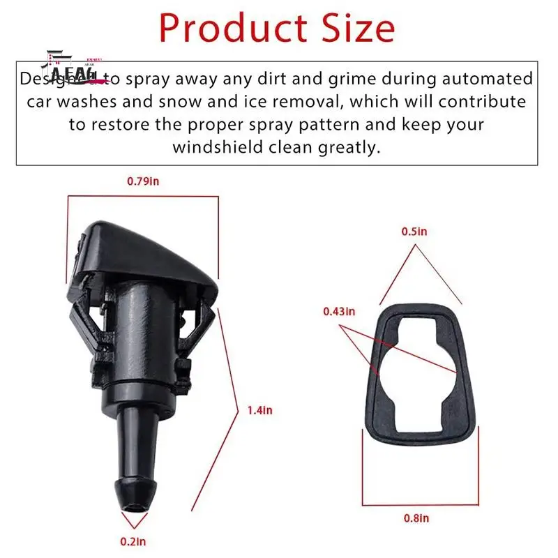 

AEA6-распылитель насадки для омывателя лобового стекла для Chrysler Dodge Jeep 4805742AB, 5116079AA