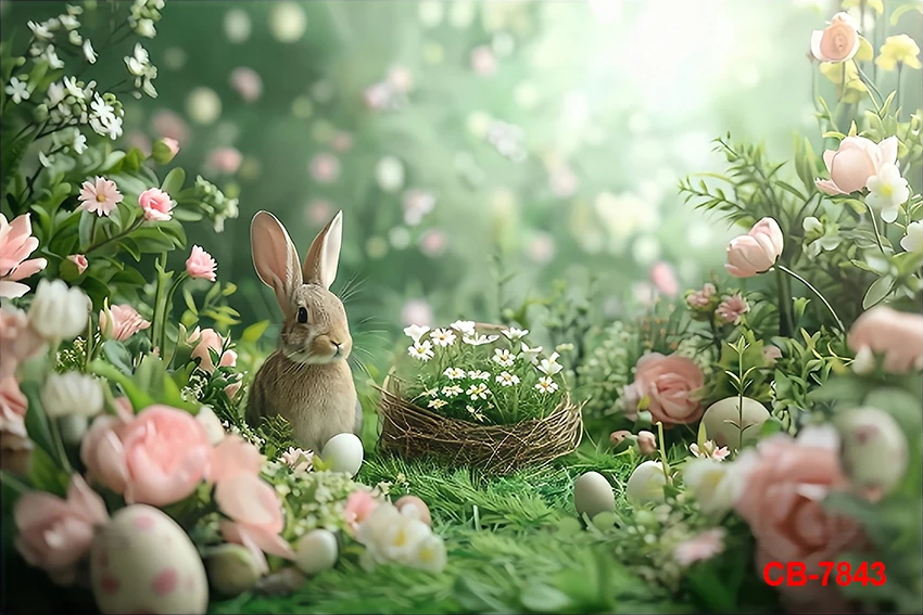 خلفية عيد الفصح الربيعية، يوم مشمس، مرج الزهور، البيض الملون، خلفية التصوير الفوتوغرافي للأطفال، عيد ميلاد الطفل