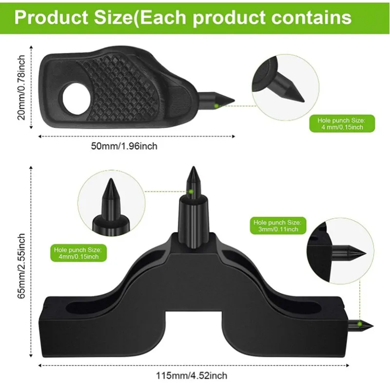 3mm/4mm Drill Hole Punch Drilling Tool Hose PE Pipe Open Hole Puncher Garden Drip Irrigation Dripper Installation Tool Puncher